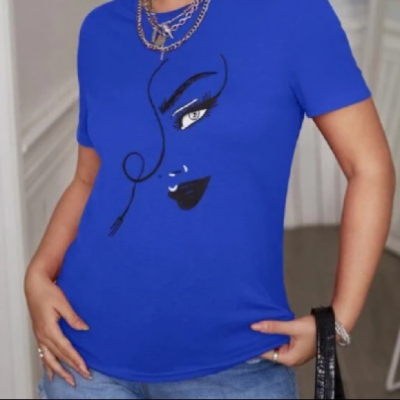 Royal Blue T-shirt 8/10(M), 12(L) or 14(XL) - Picture 3 of 7